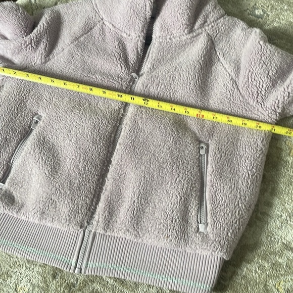 Athleta Tugga Sherpa Zip Jacket Lavender - Picture 7 of 10